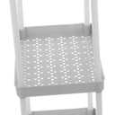 3-Tier Rolling Storage Cart for Kitchen and Bathroom Slim Plastic Organizer with Wheels Narrow Utility Cart for Home Nursery and Laundry