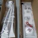 reiga 52 Inch Smart White Ceiling Fan with Light and Remote, ETL Listed Quiet DC Motor 3 Blade Indoor Outdoor Ceiling Fans for Bedroom Living Room Patios