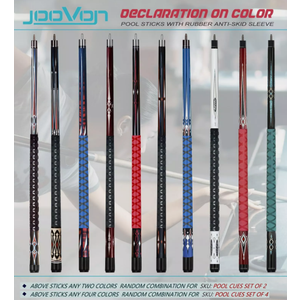 Joovon Pool Sticks Set of 4 and Pool Sticks Set of 2 with 13mm Cue Tip 58"
