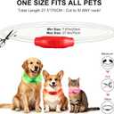 Novkin 2-Pack LED Dog Collar, Light Up Dog Collars,Rechargeable Dog Lights for Night WalkingUniversal, Reusable Safety Necklace for Small Medium Large Dogs RED&Pink
