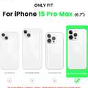 ORNARTO Compatible with iPhone 15 Pro Max Case 6.7", Slim Liquid Silicone 3 Layers Soft Gel Rubber Shockproof Protective Phone Cover with Anti-Scratch Microfiber Lining-Olive Green