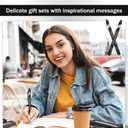 Faccito 10 Sets Christmas Employee Appreciation Gifts Thank You Pens Gifts Bulk Inspirational Ballpoint Pen with Box Motivational Pen for Staff Doctor Coworker Volunteer School Office Supplies