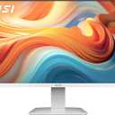 MSI Pro MP273W E14A 27-inch IPS 1920 x 1080 (FHD) Gaming Office Monitor, 144Hz, Free-Synch, HDMI, DisplayPort, VGA Port, VESA Mountable, Tilt, Speaker, 4-Side Slim Bezel 1ms, White