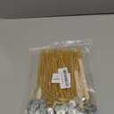 100pcs/6in Beeswax Candle Wicks - Hemp Wick, Slow Burning, Pre-Waxed, 2mm Diameter