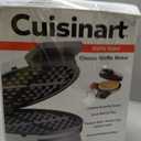Cuisinart Waffle Maker, 1250W Round Classic Waffle Iron, 5-Setting Adjustable Browning Control, WMR-CANAS, Brushed Stainless