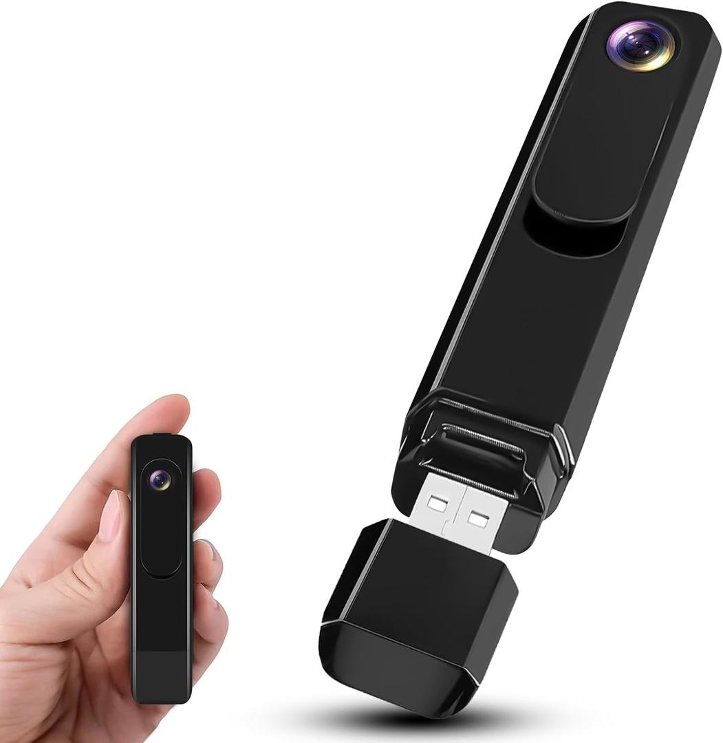 Body Camera with Audio Recording, 1080P Full HD, Wearable Mini Clip-On Camera, No WiFi Body Cam for Meeting Personal Protection