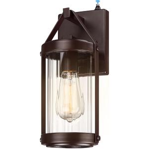LONEDRUID Dusk to Dawn Sensor Outdoor Wall Sconce Lighting Waterproof Exterior Porch Lantern Rustic Outside Garage Light Fixtures Wall Mount for House Patio Front Door