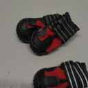 Waterproof Dog Shoes - Stylish Designed Shoes for Dogs - Dog Boots with Non-Slip Rubber Bottom Protects Paw from Hot or Cold Pavement, Dog Booties with Reflective Straps for Dogs Safety, Puppy Shoes. Missing One