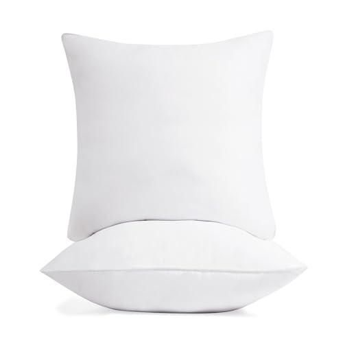 Deconovo 26x26 Pillow Inserts (2‑Pack) – Soft & Supportive Skin-Friendly Throw Pillow Inserts with Breathable Shell, Long-Lasting Cushion Pads for Bed, Sofa & Outdoor Patio Relaxation