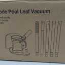 Pool Leaf Vacuum with 71.7in Telescopic Pole, 83GPM Powerful Suction, Rechargeable Cordless Pool Skimmer with 90Mins Runtime for Inground & Above Ground Pools, Pool Vacuum for Debris and Leaves