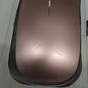 Wireless Keyboard and Mouse Ultra Slim Combo, TopMate 2.4G Silent Compact USB 2400DPI Mouse and Scissor Switch Keyboard Set with Cover, Batteries Included, for PC/Laptop/Windows/Mac - Rose Gold White