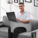 Reading Pillow for Gaming Extra Large, Ergonomic Lap Desk Pillow with Pocket, Soft Memory Foam Arm Rest Pillow for Adult, Heart Shaped Gaming Pillow for Lap, Working or Sitting in Bed Floor Sofa, GrayReading Pillow for Gaming Extra Large, Adjustable Lap Desk Pillow with Pocket, Soft Memory Foam Arm Rest Pillow for Adult, Gaming Pillow for Lap, Sitting in Bed Floor Sofa