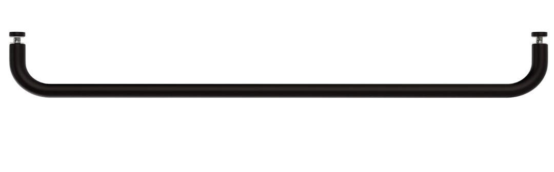 Tubular Single Sided Towel Bar, 24-3/4" Length, Oil Rubbed Bronze
Brass Material, 24" Center To Center, 3/4" Tube Diameter, Without Metal Washers