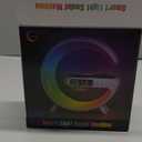 Mini Wireless Speaker with Bluetooth Lamp, Atmosphere Lamp, Wireless Charging, Alarm Clock,Smart LED Table Lamp, Night Light, Birthday Gifts for Girls Boys Party Aged 4-12 (White)