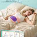 Slimpal AI Portable Heating Pad for Period Cramps, AI Smart Chip Long Safe Heat, Electric Cordless Back Belly Heating Pad for Menstrual Relief, Wearable Heat Belt for Her Women Girl, Dark Purple