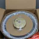 Gold Semi Flush Mount Ceiling Light, 3-Light 12.5" Ceiling Light Fixture with White Pleated Fabric Shade, Drum Lamp for Nursery Hallway Bedroom Kitchen, AD-25036-3SF-GD