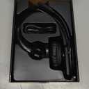 Trucker Bluetooth Headset with Mic, Wireless Headset with Noise Cancelling Microphone & Mute Button, 60Hrs Battery, Over-the-Head Bluetooth Headphones for Work, Cellphone, Laptop, Office, Black