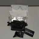 Gaoye Blue Light Blocking Glasses Women/Men, Fashion Cat Eye Fake Eyeglasses UV Ray Filter Computer Gaming Glasses (3 Pack, Black+Pink+Transparent)