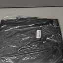 Mens Leather Briefcases Office Attorney Attache Case Ideal Gift Messenger Bag w/Padded Compartment for Laptop, Black (Black - Fits 15.6" Laptop)