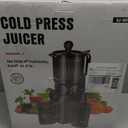 Juicer Machines with 5.8" Large Feed Chute, Cold Press Juicer for Whole Vegetables and Fruits 400W, Slow Masticating juicer Easy to Clean Juice Extractor Machine High Juice Yield (Titanium Gray)