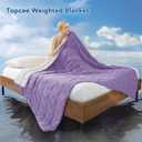 Topcee Weighted Blanket for Adults (20 lbs, 60" x 80") Queen Size Soft Cooling Heavy Blanket Sleeping, Apply to 190-210 lbs Body, Thick Breathable Blanket with Glass Bead, Easy Care