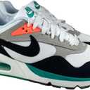 Nike Women's Air Max Correlate Running Shoes (9.5, White/Black-New Green)