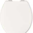 KOHLER 20111-96 Brevia, Slow Close Toilet Seat, Round Toilet Seat, Grip-Tight Bumpers, Quick-Attach Hardware, Biscuit