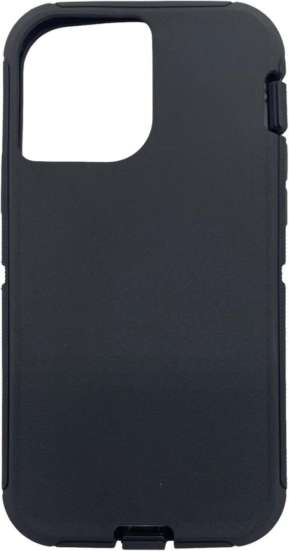 Replacement Rubber Outer Skin Compatible with iPhone 12 and iPhone 12 Pro Otterbox Defender Series Case (Black)