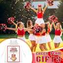 Kigeli 30 Set Cheer Duck Keychains Gift Bulk Cheerleading Team Gifts with You've Been Cheer Ducked Cards Organza Bags