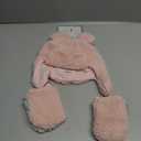 Tadpoles Super Soft Plush Sherpa Hat & Mittens Set, Blush