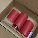 Roomsily Flameless Battery Operated Flickering Candles:3PACK Red Real Wax Pillar Candle,Electric LED Candle with 10-Key Remote Control and 24 Hours Timer for Home Decoration Holiday Party