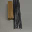 2 Pack Industrial Curtain Rods for Windows 28 to 48 Inches, Blackout Wrap Around Curtain Rod, for Indoor and Outdoor, 5/8 Inch Diameter, 33 to 45 Inches, Black