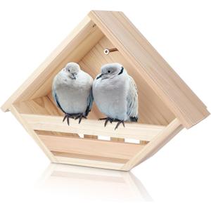 Cedar Dove Nesting Box Dove House Nest for Bird Pigeon Outside Doves Nesting and Roosting Platform Garden Decoration