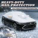 Hail Protector Car Cover SUV, Multi-Layer Cotton Padded Half Car Cover, Thickened Top Protection for Hail, Snow & Impact, Fits SUV L