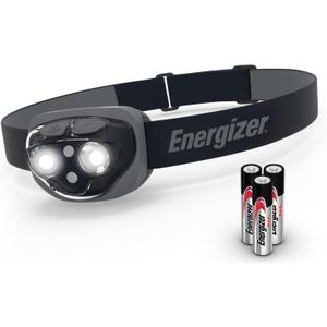 Energizer PRO LED Headlamp, IPX4 Water Resistant Headlamps, High-Performance Head Light for Outdoors, Camping, Running, Storm, Survival LED Light for Emergencies (Batteries Included) (Midnight Black)