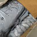Amazon Basics Twin/Twin XL Comforter Bedding Set with Printed Sheets, 5-Piece, Gray Leaf, Lightweight Microfiber Bed-in-a-Bag, Machine Washable