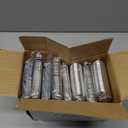 BUCLA 200 Pieces Silver Plastic Silverware - Heavy Duty Disposable Cutlery set - 100 Silver Plastic Forks, 100 Disposable Spoons for Catering, Parties, Dinners, Weddings and Christmas