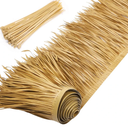 Yilloog Palm Thatch Roll Palm Thatch Runner Roll Mexican Style Straw Roof Panels Tiki Hut Palapa Straw Roofs Duck Blind Grass for Tiki Bar Hut Garden Patio(8 M/ 26.3 ft,Yellow Brown)