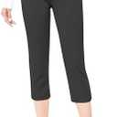 Davena Women's Dressy Capris Dress Pants Business Casual Slim Fit Lightweight Office Small, Color: Charcoal
