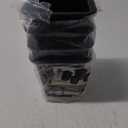 HOME IT 5 to 6-inch Super Quality Black Bed Risers, Heavy Duty Stackable Furniture Risers for College Dorm Bed Sofa Table Couch Chair 4-Pack (Black) (Square)