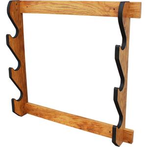 Rush Creek Creations | Indoor Gun Rack for up to 3 Rifles or Shotguns, Premium Wood Construction with Scratch-Resistant Finish Gun Storage for Firearms, Alternative for Gun Safe for Rifles and Pistols
