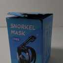 Zenoplige Full Face Snorkel Mask Adults,Dry-Top Snorkeling Gear with Camera Mount,Foldable 180-Degree Panoramic Scuba Mask for Snorkeling Diving Swimming Travel,Snorkel Mask Anti-Fog & Anti-Leak