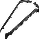 Bumper Support Bracket for Honda Civic Durable No.71593TR0A02/71598TR0A02 | Left and Right Side Rear Bumper Retainer Bracket Hold Mount Black, 1 Pair