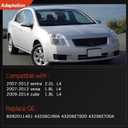 Rear Left & Right Disc Brake Drums Set Compatible with 2007-2012 sentra