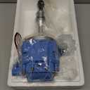 Ignition Distributor W/ 65k Coil One Wire Replacement For Ford 351W Windsor HEI SBF Small Block Blue HEI Distributor Replace 1035113, JM6510BL