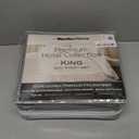 Mueller Ultratemp King Size Sheets Set, Super Soft 1800, 6 Piece, Deep Pocket up to 16" Cooling Sheets King Size, Transfers Heat, Breathes Better, Hypoallergenic, Wrinkle, Light Grey