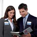 Avery Flexible Printable Name Tag Stickers, 2-1/3" x 3-3/8", Matte White, Removable Adhesive, Laser & Inkjet Compatible, 80 Name Badges Total, Great for Networking, Events, and More (25395) (One Size)