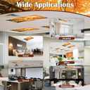 2 x Fluorescent Light Covers - Classroom Covers for Ceiling Lights, 1 PCS 4 x 2 Feet Magnetic Light Filters, Classroom, Office Decor (Autumn & Sunset)