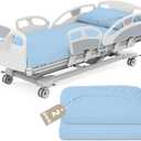 Hospital Bed Sheets 36" x 80" x 9", 2 Pack Hospital Fitted Sheet for Home Use & Hospital Care Beds, Shrinkage & Stain Resistant Twin XL Sheets Cover, Blue