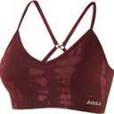 AUROLA Serpent Seamless Sports Bras for Women,Backless Padded Strappy Workout Gym Yoga Crop Tops S